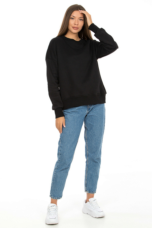 SHI FA MAN 5001 ЧЕРН. Свитшот женский SHI FA MAN цвет Черный