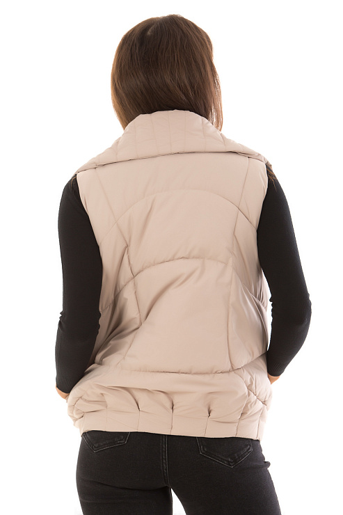 CHEERDUCK/2C22 2-2037 БЕЖЕВЫЙ Жилет женский CHEERDUCK цвет Бежевый
