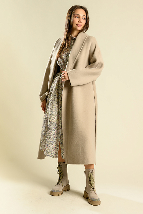 BELLABOA 200-90 БЕЖЕВЫЙ Пальто женское BELLABOA цвет Бежевый