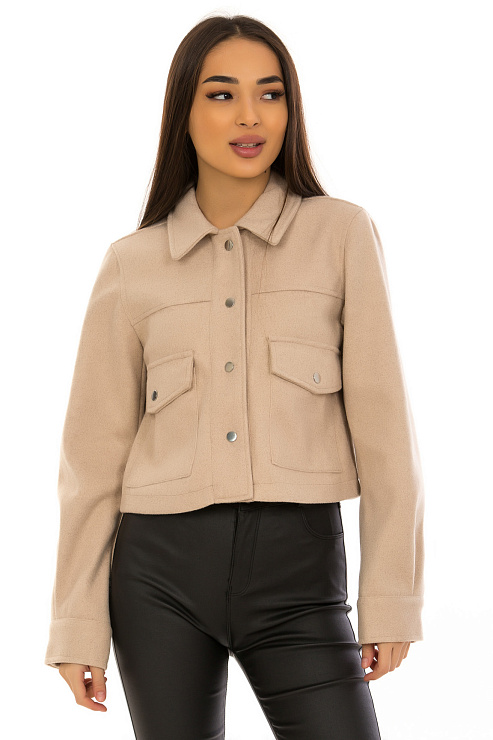 CHEERDUCK/2C19 21291 БЕЖЕВЫЙ Жакет женский CHEERDUCK цвет Бежевый