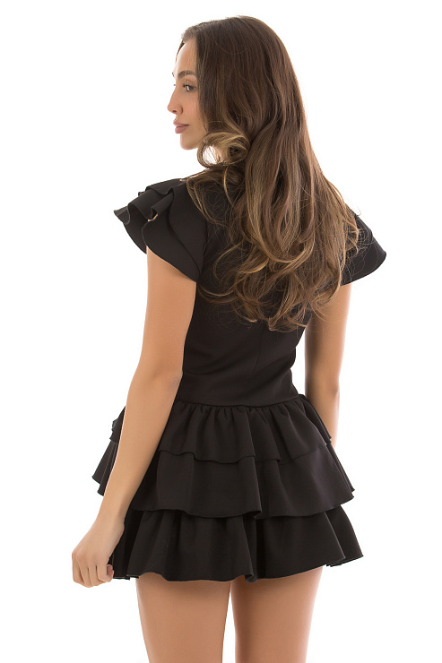 CHEERDUCK/2C19 1579 ЧЕРНЫЙ Платье  CHEERDUCK цвет Черный