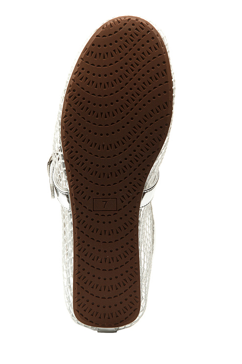 Балетки SERGIO MANCHOT цвет Серебристый