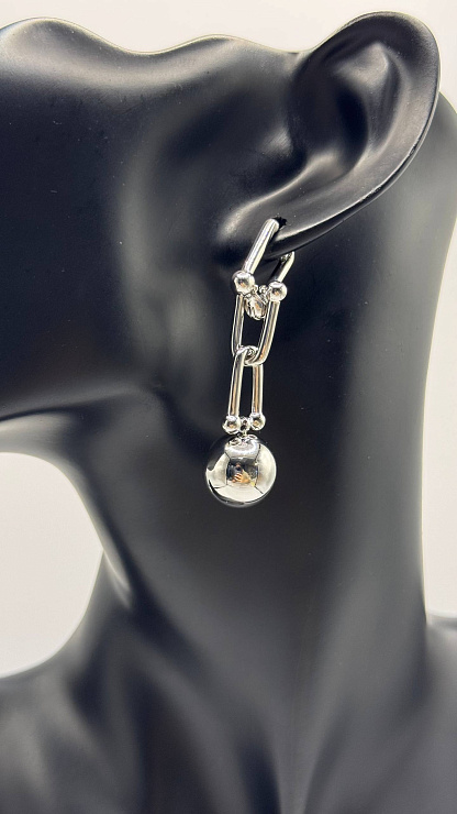 Серьги BELLABOA цвет Серебристый