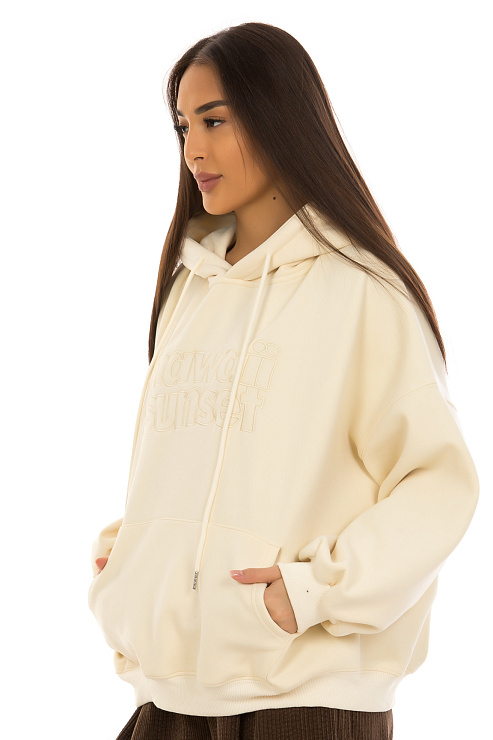 CHEERDUCK/NEW 178-1 МОЛОЧНЫЙ Худи  CHEERDUCK цвет Молочный
