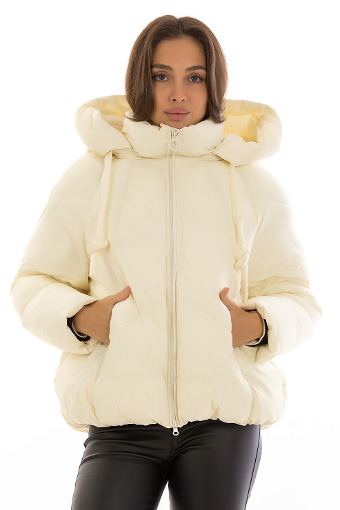TOWMY 2320 МОЛОЧНЫЙ Пуховик женский TOWMY цвет Молочный