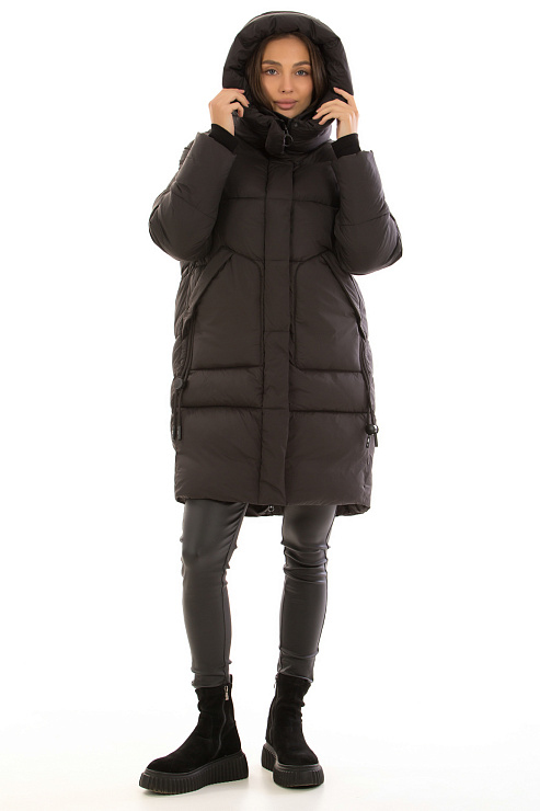 TOWMY A031 ЧЕРНЫЙ Пуховик женский TOWMY цвет Черный