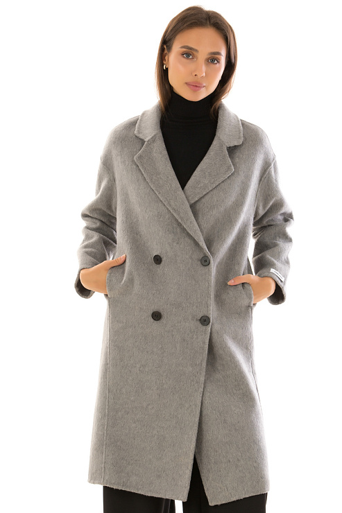 CHEERDUCK/5078 2929 СЕРЫЙ Пальто женское CHEERDUCK цвет Серый