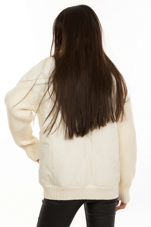 CHEERDUCK/2C19 401 МОЛОЧН. Бомбер женский CHEERDUCK цвет Молочный