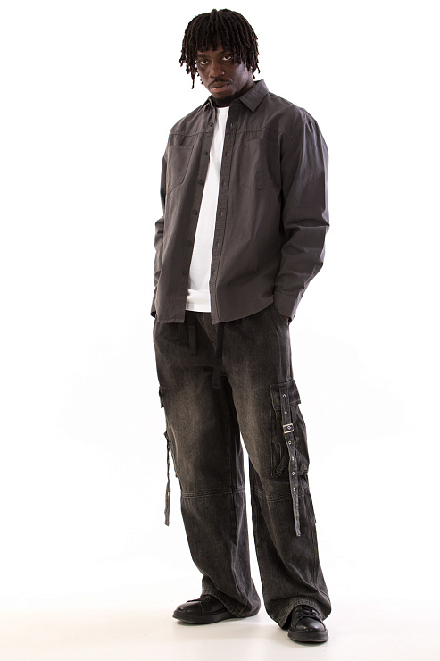 CHEERDUCK/4070 R-8073 СЕРЫЙ Рубашка мужская CHEERDUCK цвет Серый