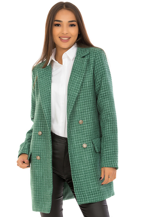 CHEERDUCK 3283 ЗЕЛЕНЫЙ Пиджак женский CHEERDUCK цвет Зеленый