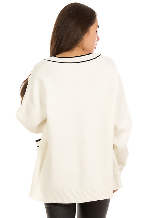 CHEERDUCK/11011 2395 БЕЛЫЙ Кардиган женский CHEERDUCK цвет Белый