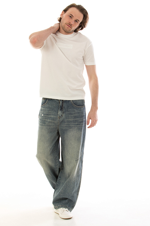 CHEERDUCK/4070 20633 ГОЛУБОЙ Джинсы мужские CHEERDUCK цвет Голубой