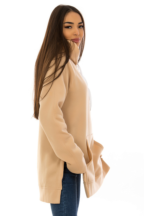 CHEERDUCK/NUR 424 БЕЖЕВЫЙ Худи женские CHEERDUCK цвет Бежевый