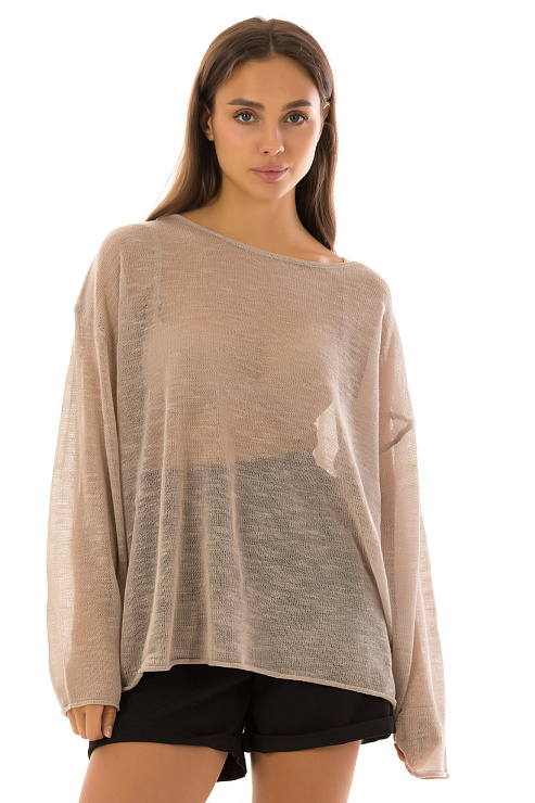 CHEERDUCK/MUD 8416 БЕЖЕВЫЙ Кофта женская CHEERDUCK цвет Бежевый