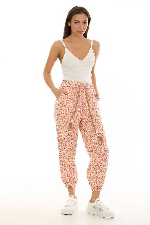 CHEERDUCK/2025 Б6608 РОЗОВЫЙ Брюки женские CHEERDUCK цвет Розовый