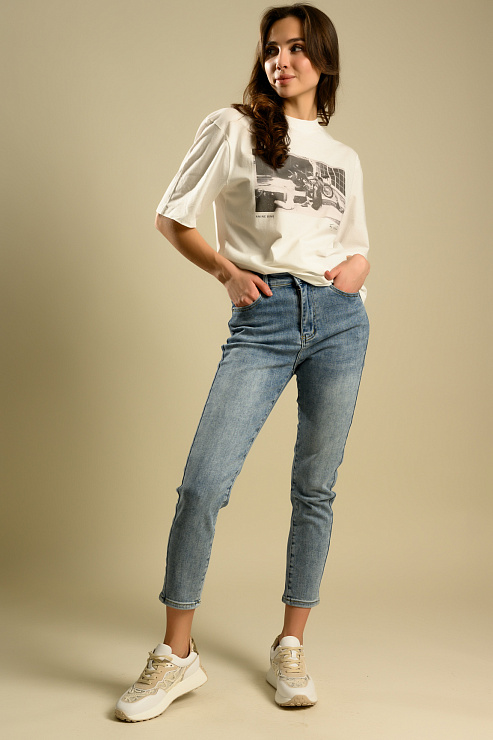 BELLABOA 111-88 СИНИЙ Джинсы женские BELLABOA цвет Синий