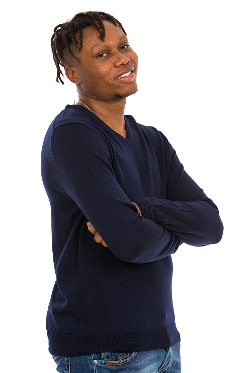 BALDININI MU02 BLUE Джемпер мужской BALDININI цвет Синий