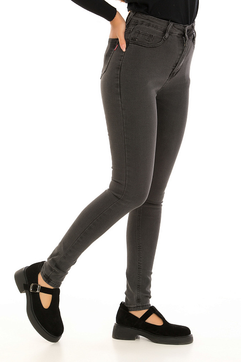 CHEERDUCK 8246 ЧЕРНЫЙ Джинсы женские CHEERDUCK цвет Черный