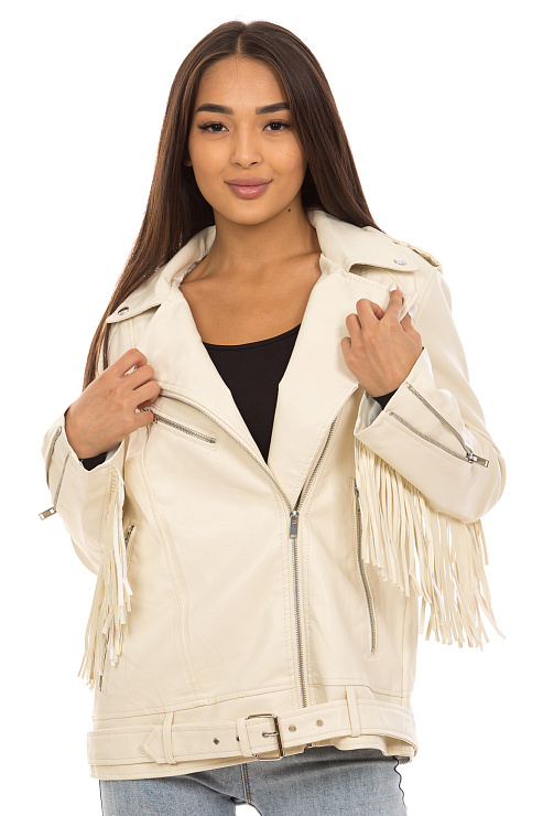 CHEER&DUCK/2025 2167 БЕЖ. Куртка женская CHEERDUCK цвет Молочный