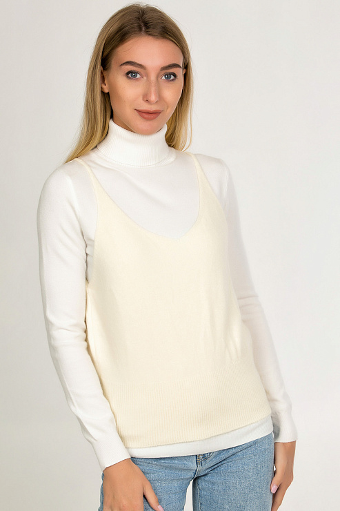 CHEER&DUCK/WWOLLENS 25 БЕЛ. Майка женская CHEERDUCK цвет Белый