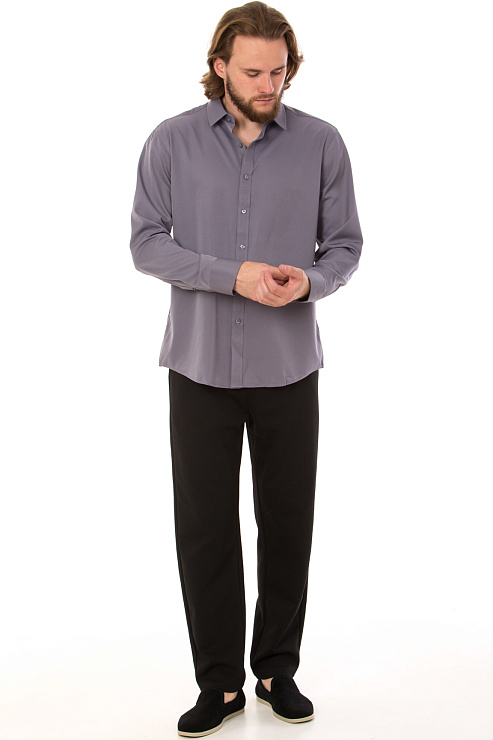 CHEERDUCK/2C87 8560 СЕРЫЙ Рубашка мужская CHEERDUCK цвет Серый