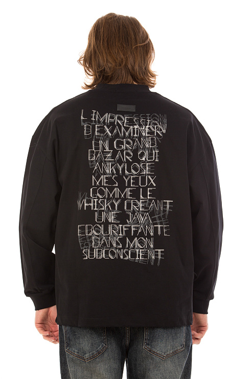 CHEERDUCK/4070 1197 ЧЕРНЫЙ Свитшот мужской CHEERDUCK цвет Черный