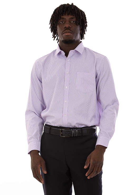 CHEERDUCK/2C87 3017 СИРЕНЕВЫЙ Рубашка мужская CHEERDUCK цвет Сиреневый