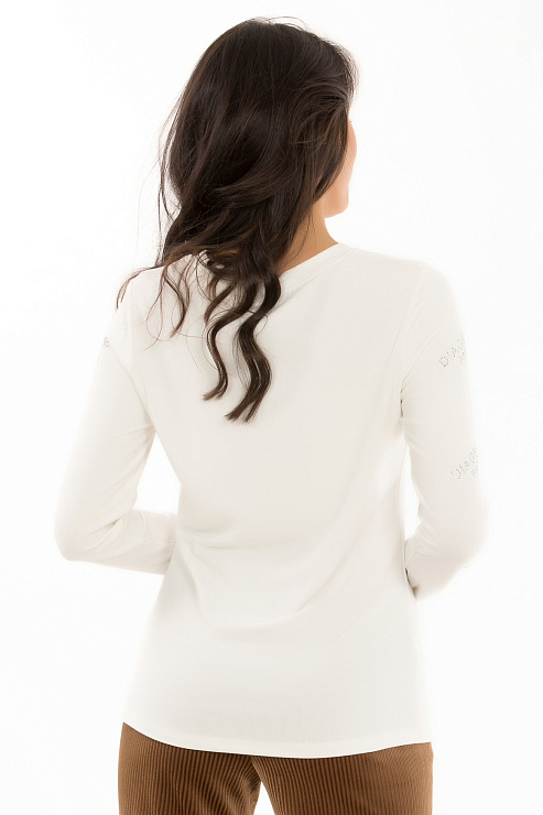 CHEER&DUCK/STRAZY 8036 БЕЛ. Лонгслив женский CHEERDUCK цвет Белый