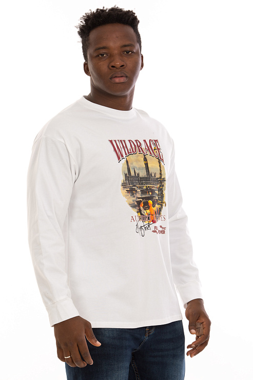 CHEERDUCK/GuaZ 803-2 БЕЛЫЙ Лонгслив  CHEERDUCK цвет Белый