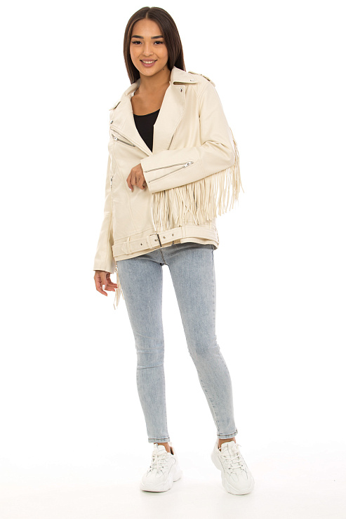 CHEER&DUCK/2025 2167 БЕЖ. Куртка женская CHEERDUCK цвет Молочный