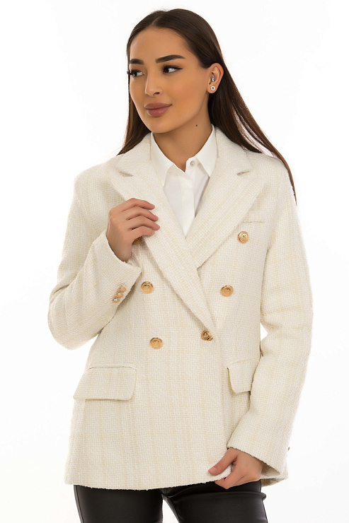 CHEERDUCK/2C19 7901 БЕЛЫЙ Пиджак женский CHEERDUCK цвет Белый