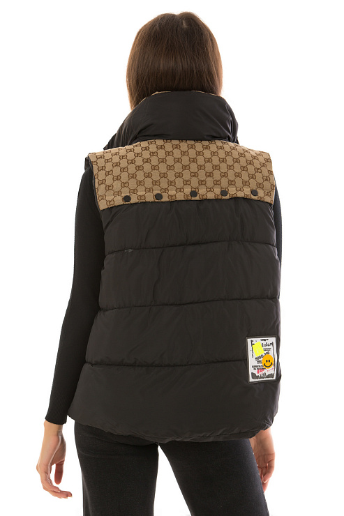 CHEERDUCK/2C22 6515 ЧЕРНЫЙ Жилет женский CHEERDUCK цвет Черный