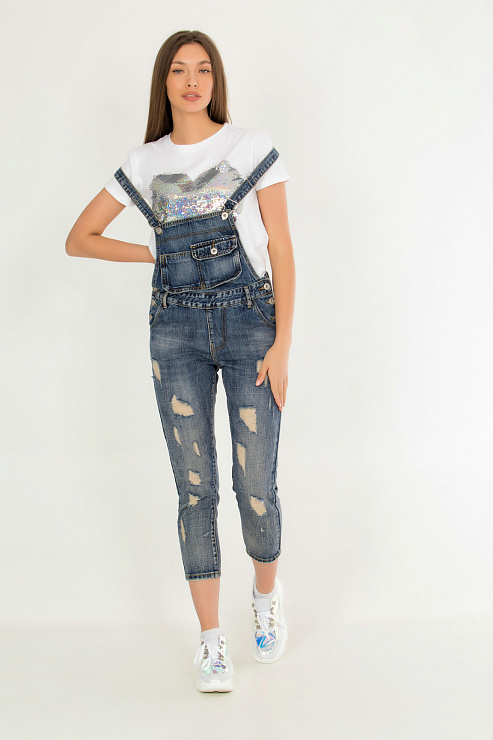 SHANG XIAN 235 Комбинезон женский CHEERDUCK цвет Синий