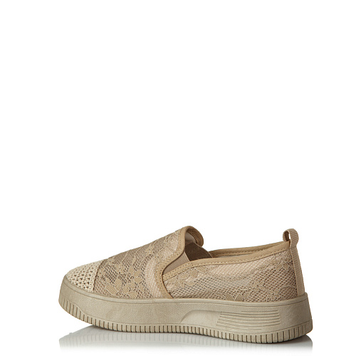 Слипоны FASHION цвет Бежевый