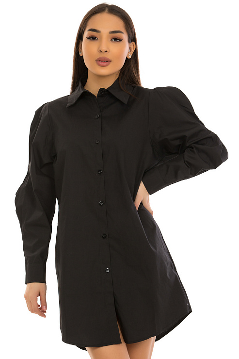 CHEER&DUCK/2025 9861 ЧЕРНЫЙ Рубашка женская CHEERDUCK цвет Черный