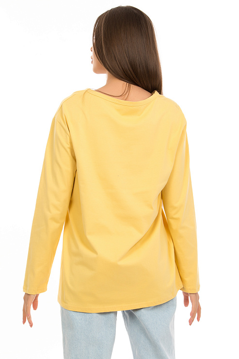 YY.SHOP 9290 ЖЕЛТ. Лонгслив CHEERDUCK цвет Желтый