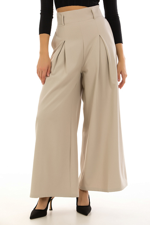 CHEERDUCK/NEW 0179 БЕЖЕВЫЙ Брюки женские классические CHEERDUCK цвет Бежевый