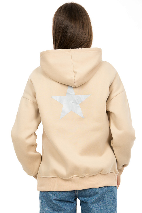 SHI FA MAN 2024 БЕЖ. Худи женское SHI FA MAN цвет Бежевый