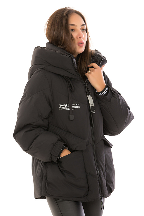 YIMOSIS 1327 ЧЕРНЫЙ Пуховик женский YIMOSIS цвет Черный