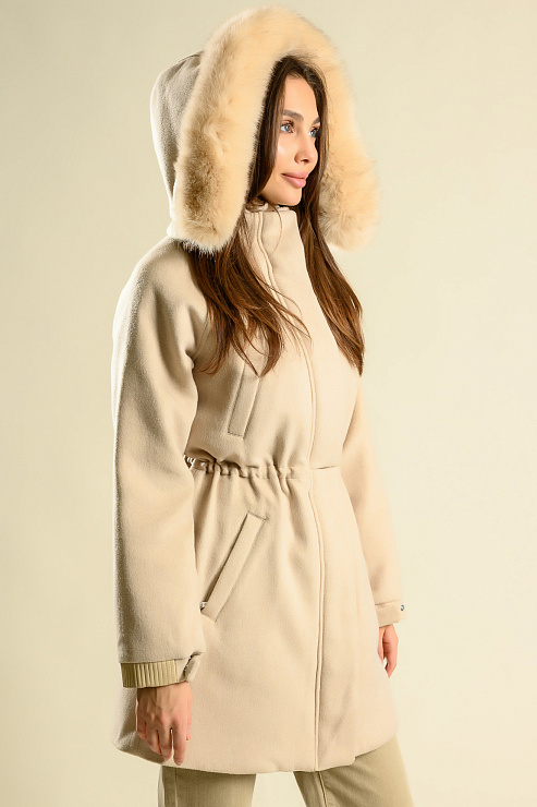 BELLABOA 115 BEIGE Пальто женское BELLABOA цвет Бежевый