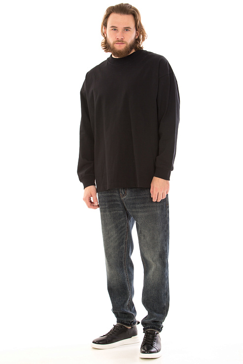 CHEERDUCK/4070 1101 ЧЕРНЫЙ Свитшот мужской CHEERDUCK цвет Черный