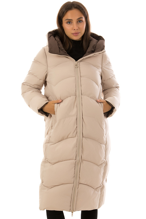 TOWMY 3226 КОРИЧНЕВЫЙ Пуховик женский TOWMY цвет Коричневый