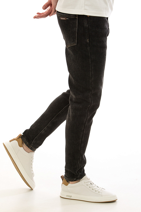 CHEERDUCK/4070 90306-1 СЕРЫЙ Джинсы мужские CHEERDUCK цвет Серый