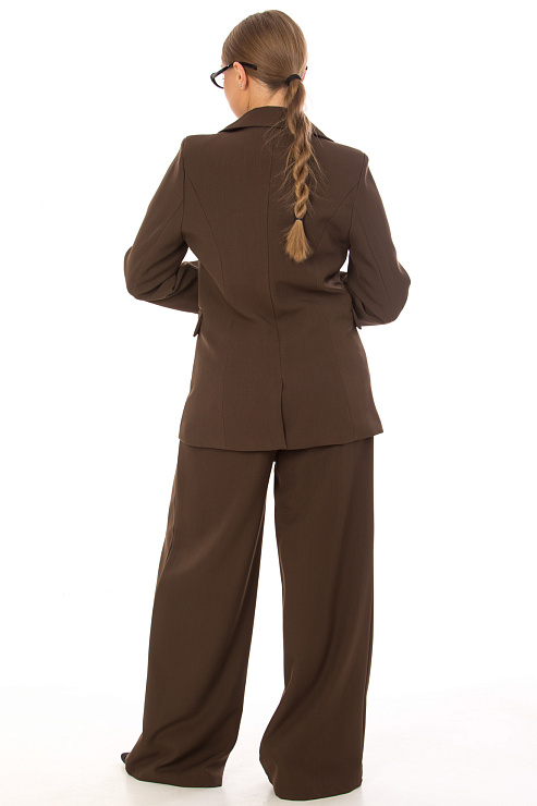 CHEERDUCK/2C19 9926 КОРИЧНЕВЫЙ Костюм классический женский CHEERDUCK цвет Коричневый