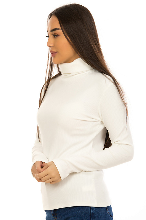 YY.SHOP 1591 БЕЛ. Водолазка женская CHEERDUCK цвет Белый