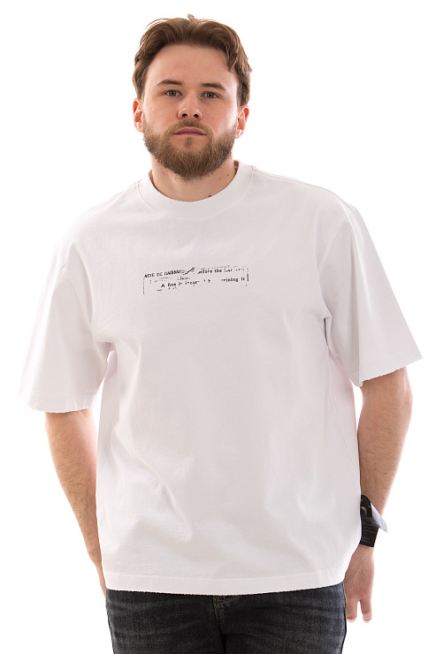 CHEERDUCK/4070 1305 БЕЛЫЙ Футболка мужская CHEERDUCK цвет Белый