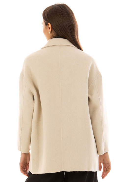 CHEERDUCK/5078 2525-1 МОЛОЧНЫЙ Пальто женское CHEERDUCK цвет Молочный