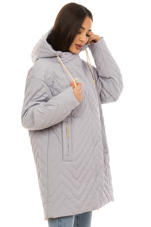 TOWMY 7705 СЕРЫЙ Плащ женский TOWMY цвет Серый