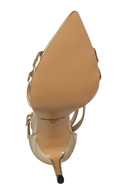 Босоножки на каблуке SERGIO MANCHOT цвет Золотой