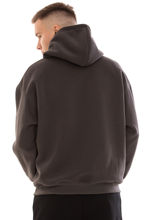 CHEERDUCK/4070 001 ТЕМНО-СЕРЫЙ Худи мужское CHEERDUCK цвет Серый